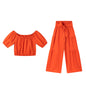 High-Waist Flared Pants & Top Two-Piece Set – 7 Colors, S–2XL FitiqueFit