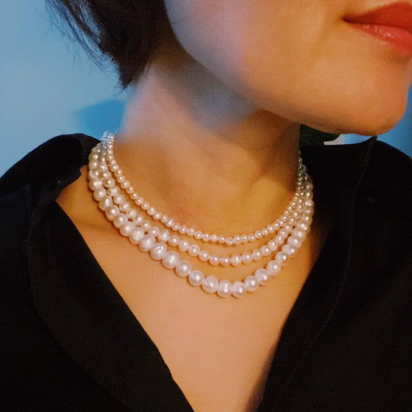 Clover Clasp Genuine Pearl Necklace Shop Style & More | Fresh Looks, Everyday Deals & Free Shipping