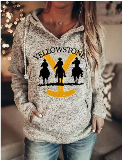 Hooded Long Sleeve Sweater for Women