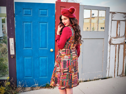 Don't Judge a Book by its Cover Fit & Flare Dress Retrolicious