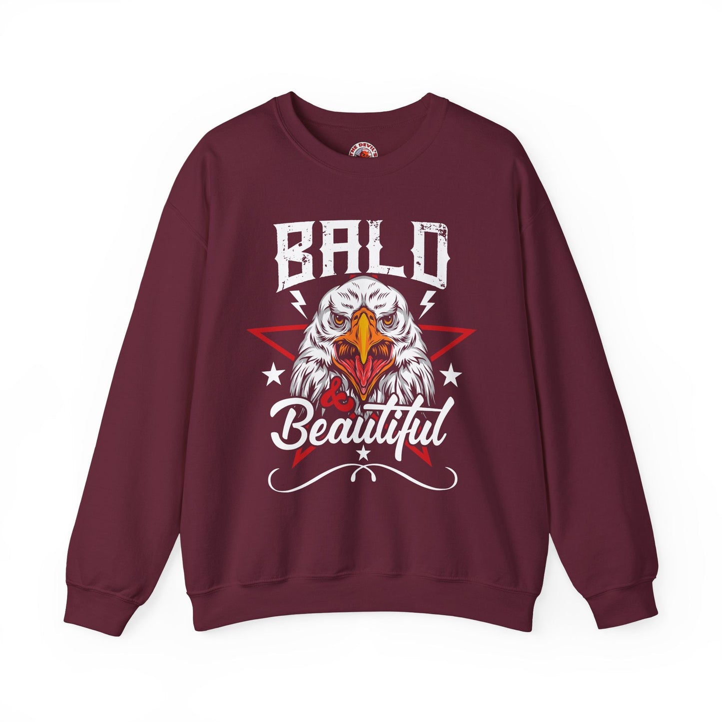 Bald And Beautiful Crewneck Sweatshirt The Devil's Pickle