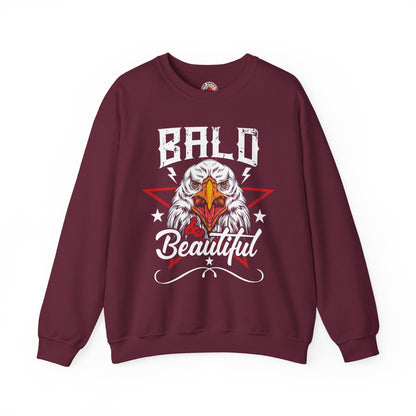 Bald And Beautiful Crewneck Sweatshirt The Devil's Pickle