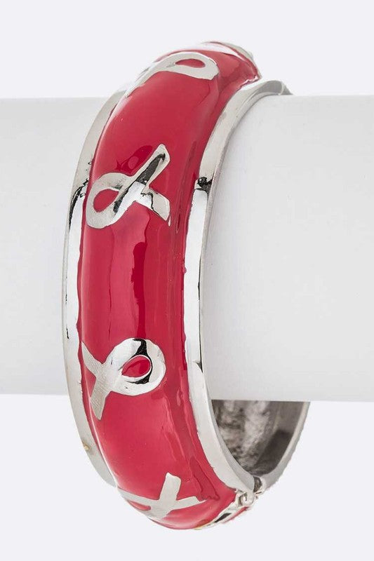 Crystal Ribbon Enamel Hinge Bangle Shop Style & More | Fresh Looks, Everyday Deals & Free Shipping