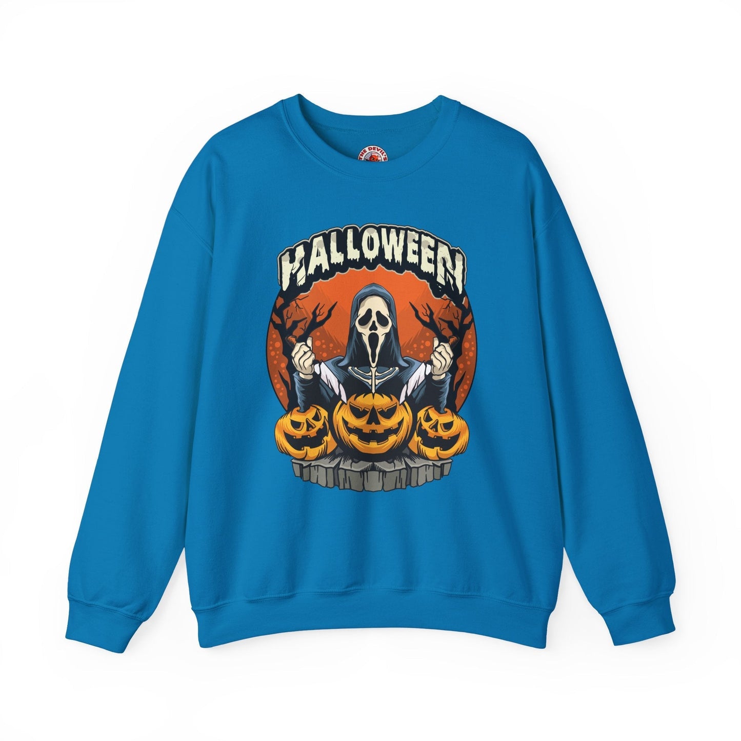 Screamer Killer Ghost Halloween Crewneck Sweatshirt The Devil's Pickle