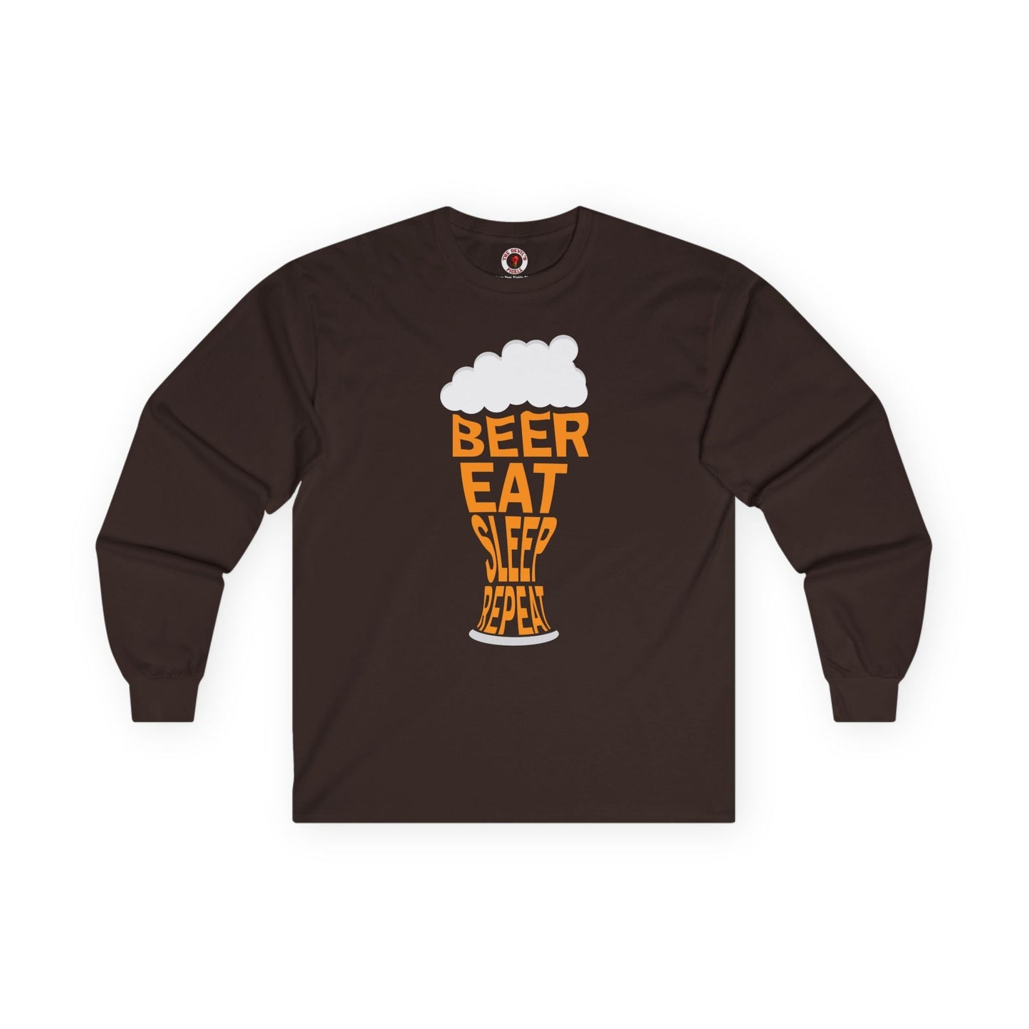 Beer Eat Sleep Repeat Long Sleeve Tee The Devil's Pickle