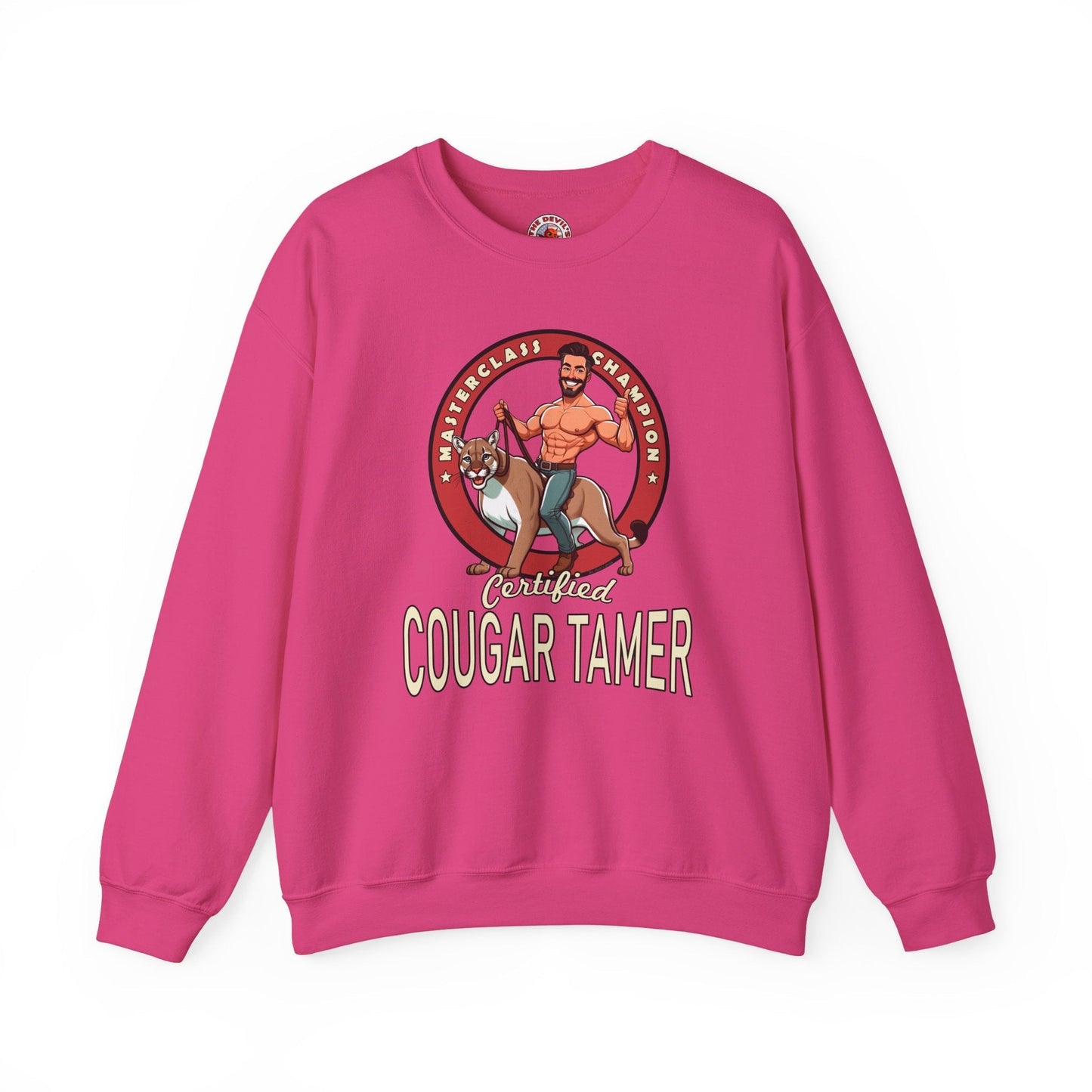 Certified Cougar Tamer Crewneck Sweatshirt The Devil's Pickle