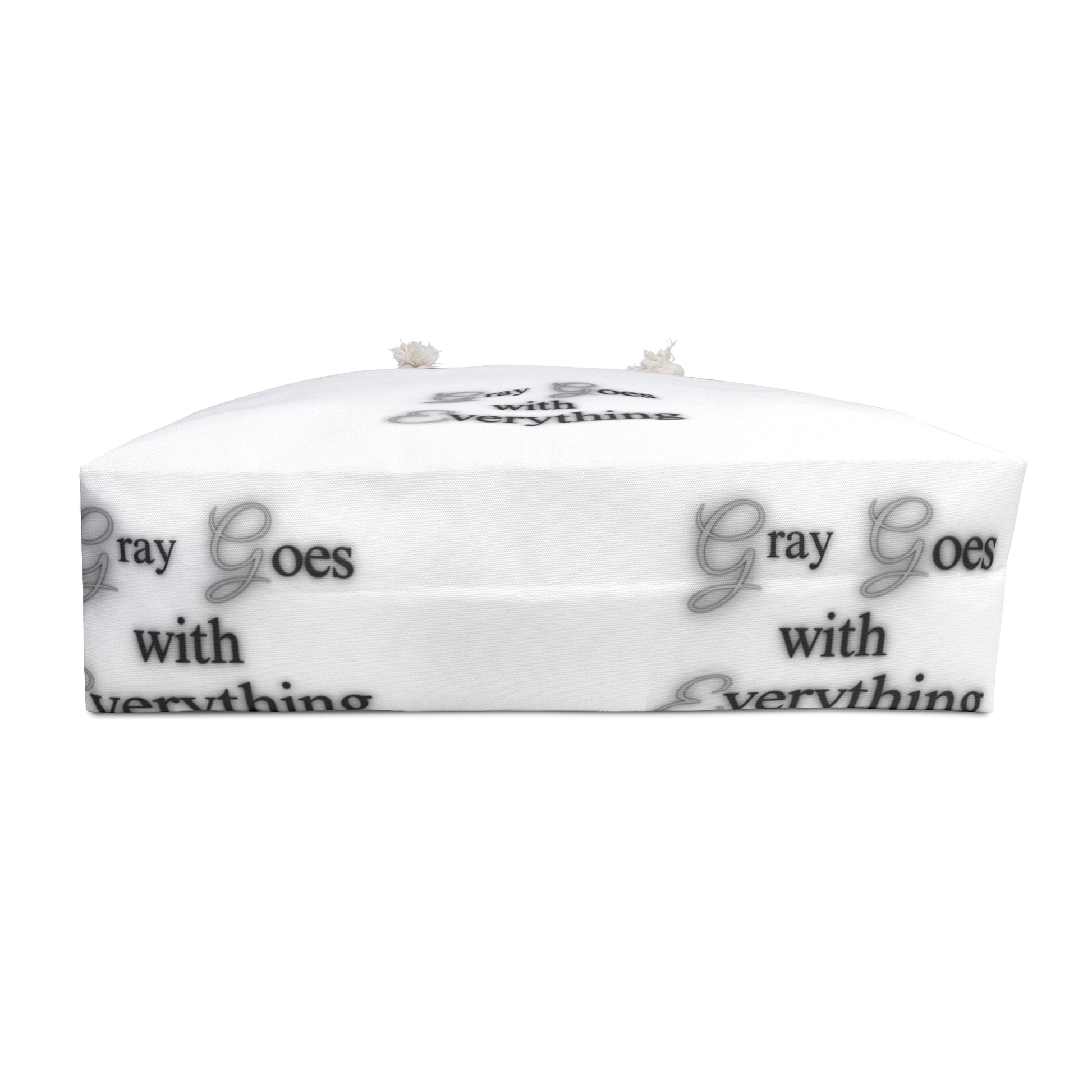 "Gray goes with everything" Weekender Bag Grayceful LLC