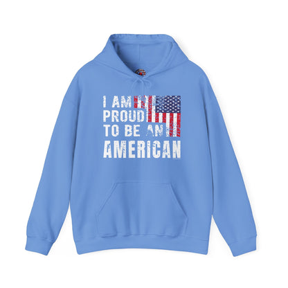 I Am Proud To Be An American Hooded Sweatshirt The Devil's Pickle