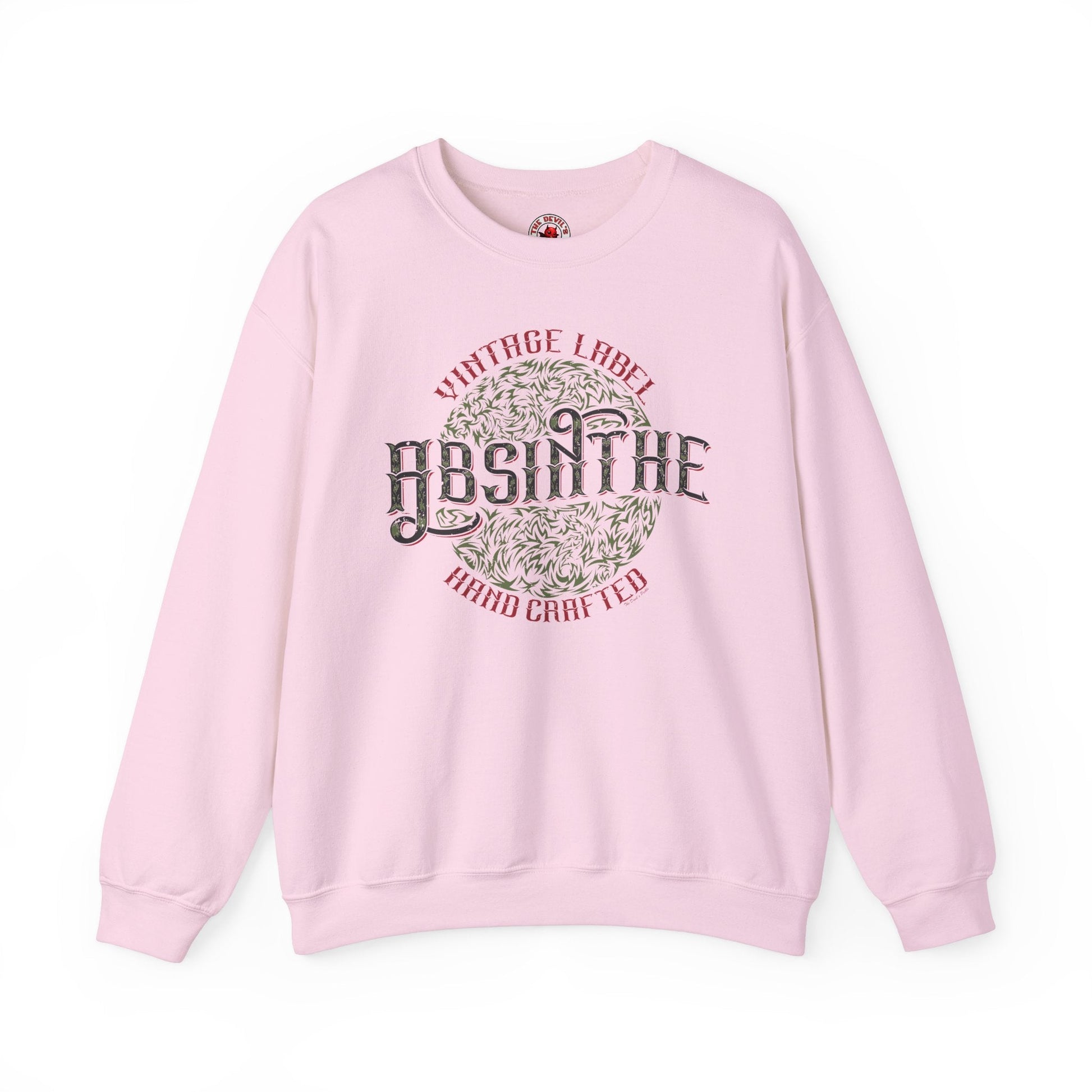 Vintage Label Absinthe Crewneck Sweatshirt The Devil's Pickle