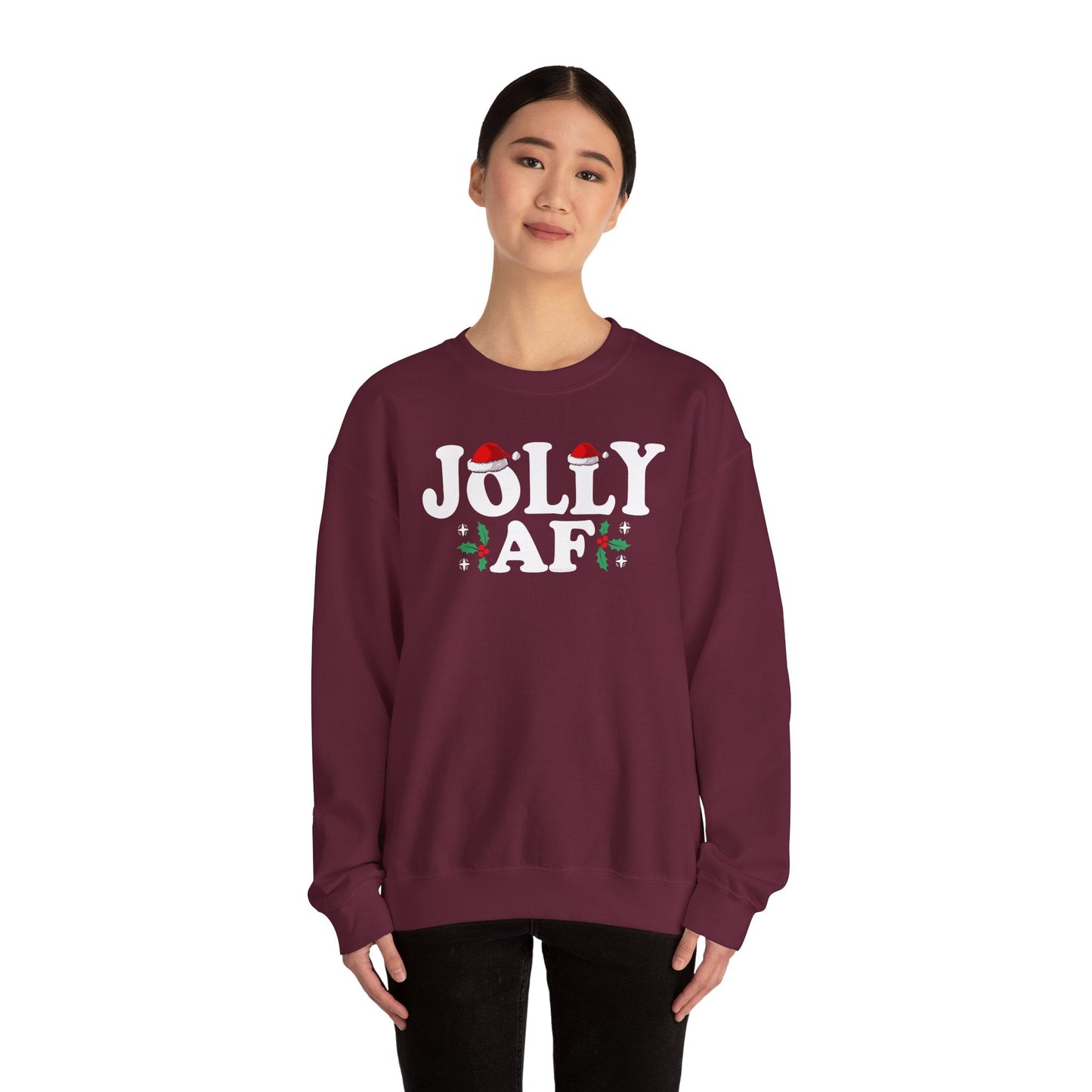 Jolly AF Crewneck Sweatshirt The Devil's Pickle