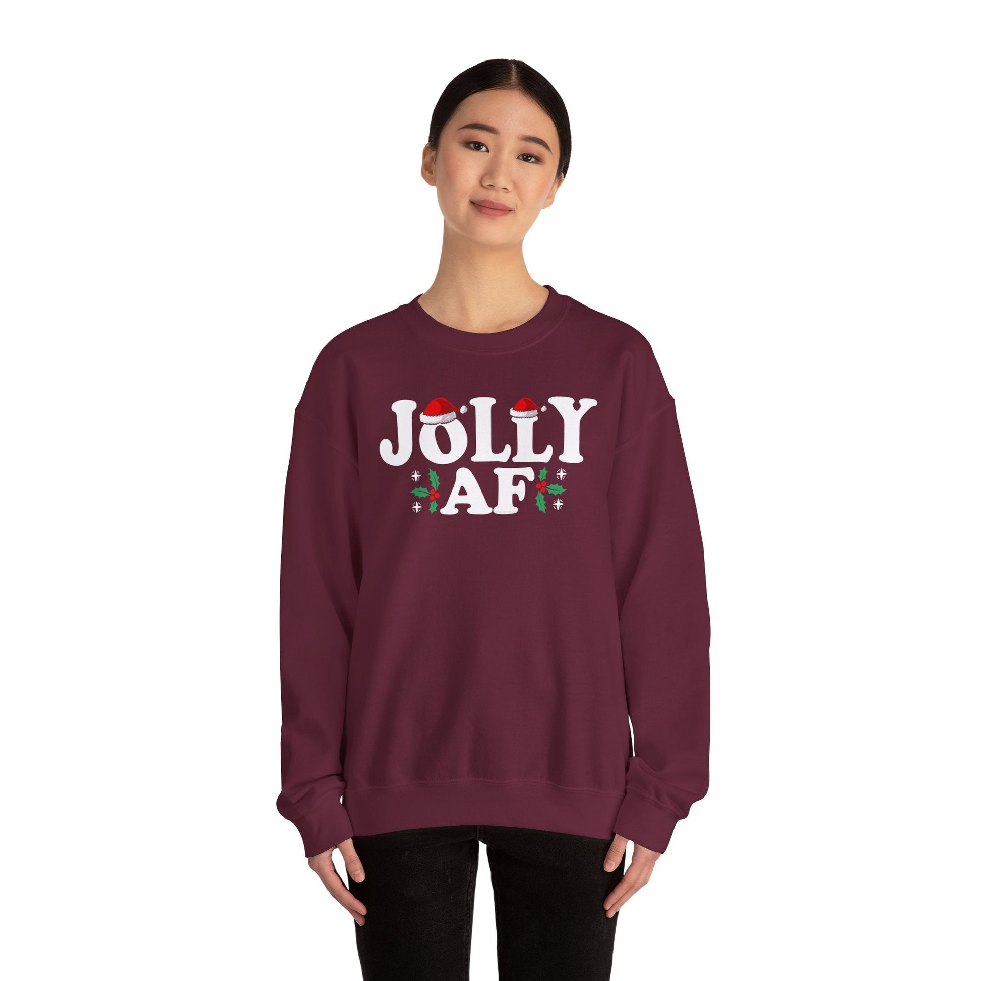 Jolly AF Crewneck Sweatshirt The Devil's Pickle