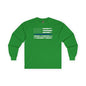 Thin Blue Line American Flag Long Sleeve Tee The Devil's Pickle