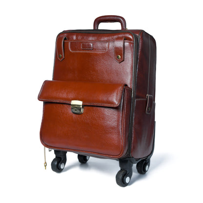 Leather Carry-On Trolly Bag Classy Leather Bags