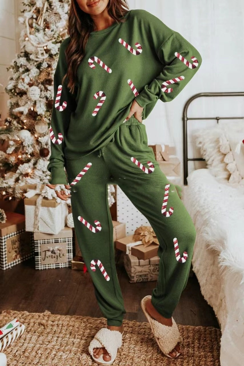 Women’s Christmas Sequin Two-Piece FitiqueFit