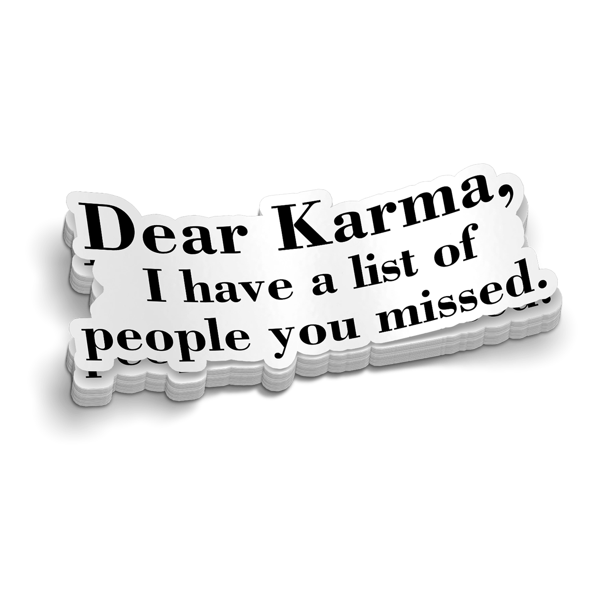Karma Hard Hat Decal Armed American Supply