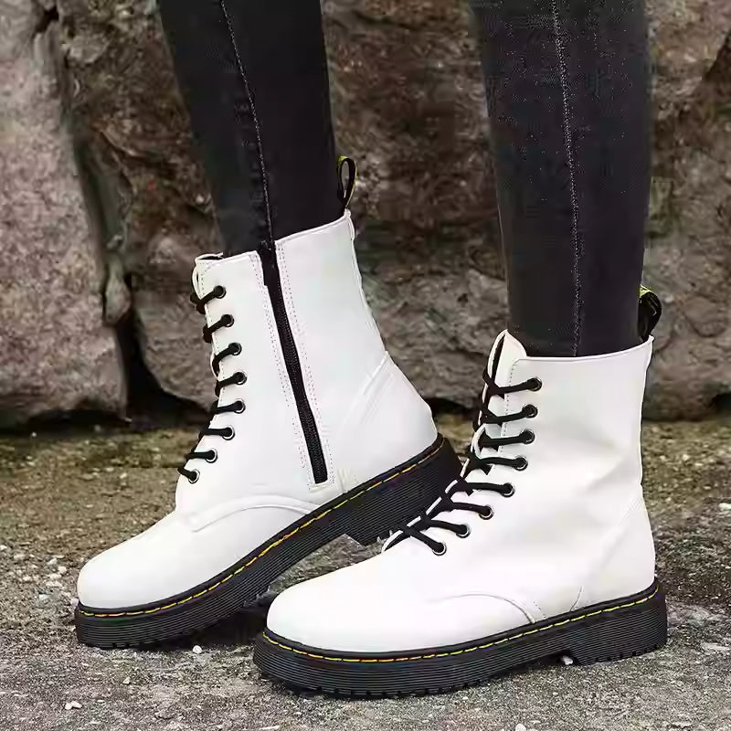 Women’s Martin Short Boots – Classic Lace-Up Ankle Boots FitiqueFit