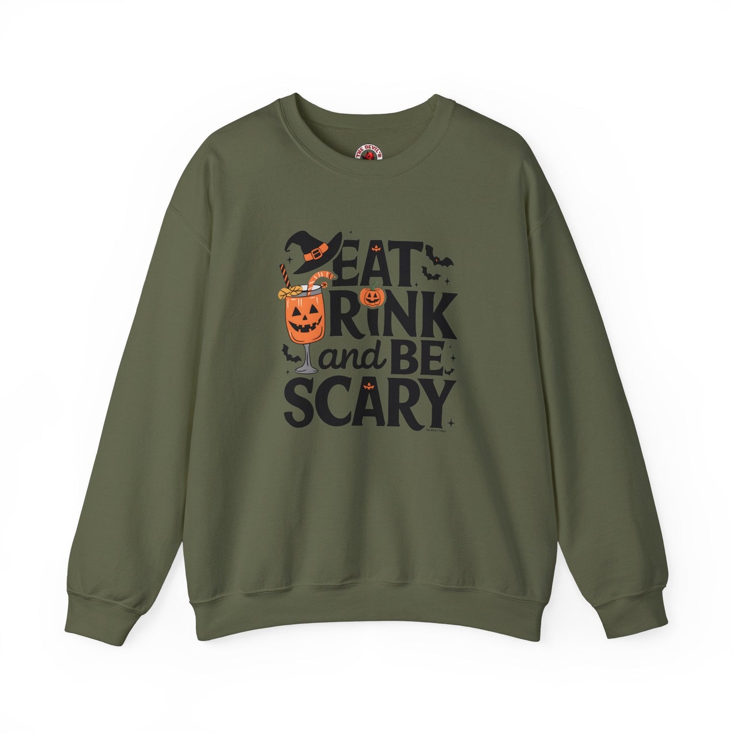 Eat Drink and Be Scary Crewneck Sweatshirt The Devil's Pickle