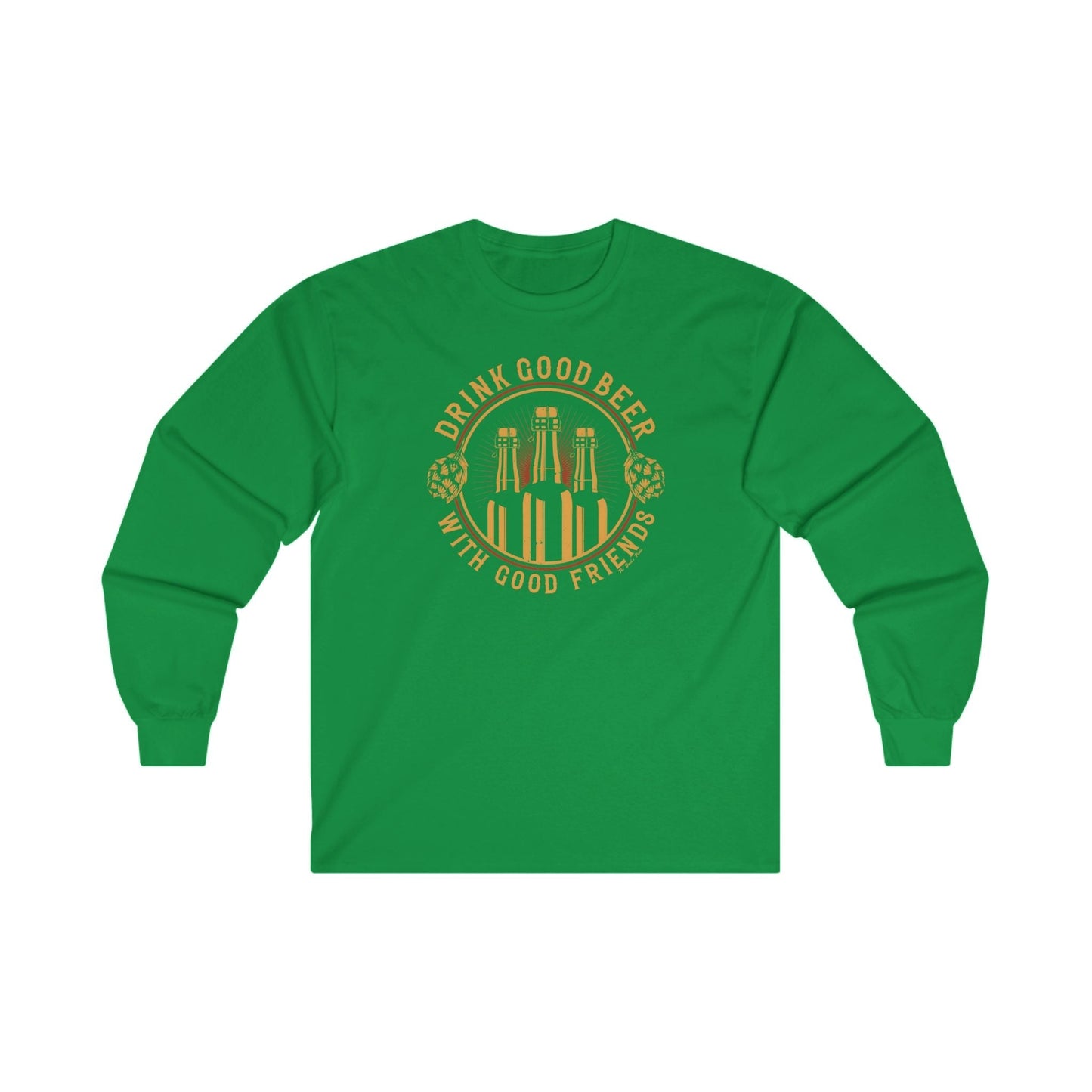 Drink Good Beer With Good Friends Long Sleeve Tee The Devil's Pickle