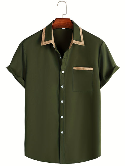 New Lightweight Casual Short-Sleeve Shirt for Men for Spring And Summer. NovaCart