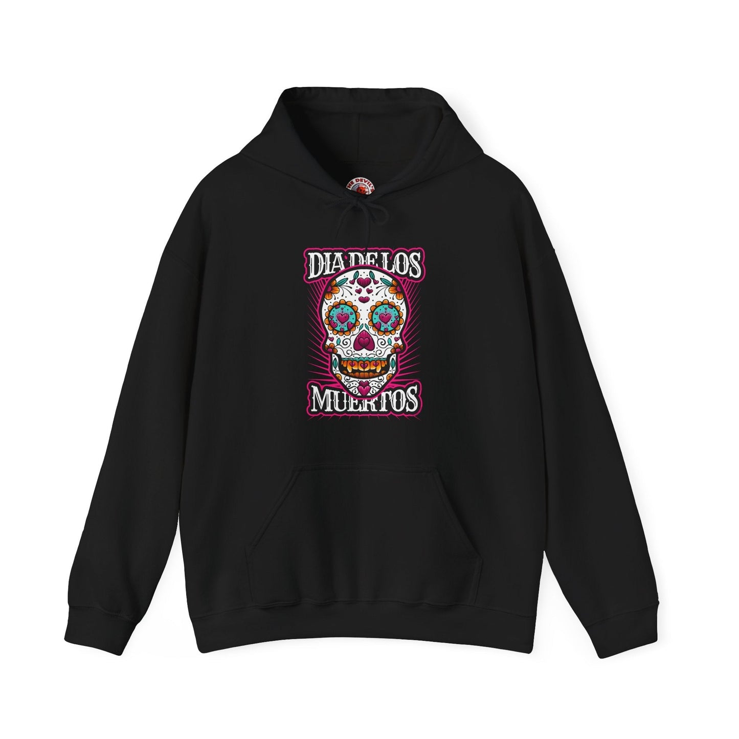 Dia De Los Muertos Skull Hooded Sweatshirt The Devil's Pickle
