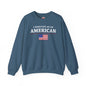 I Identify As An American Crewneck Sweatshirt The Devil's Pickle