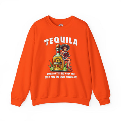 Tequila Swallow The Big Worm Crewneck Sweatshirt The Devil's Pickle
