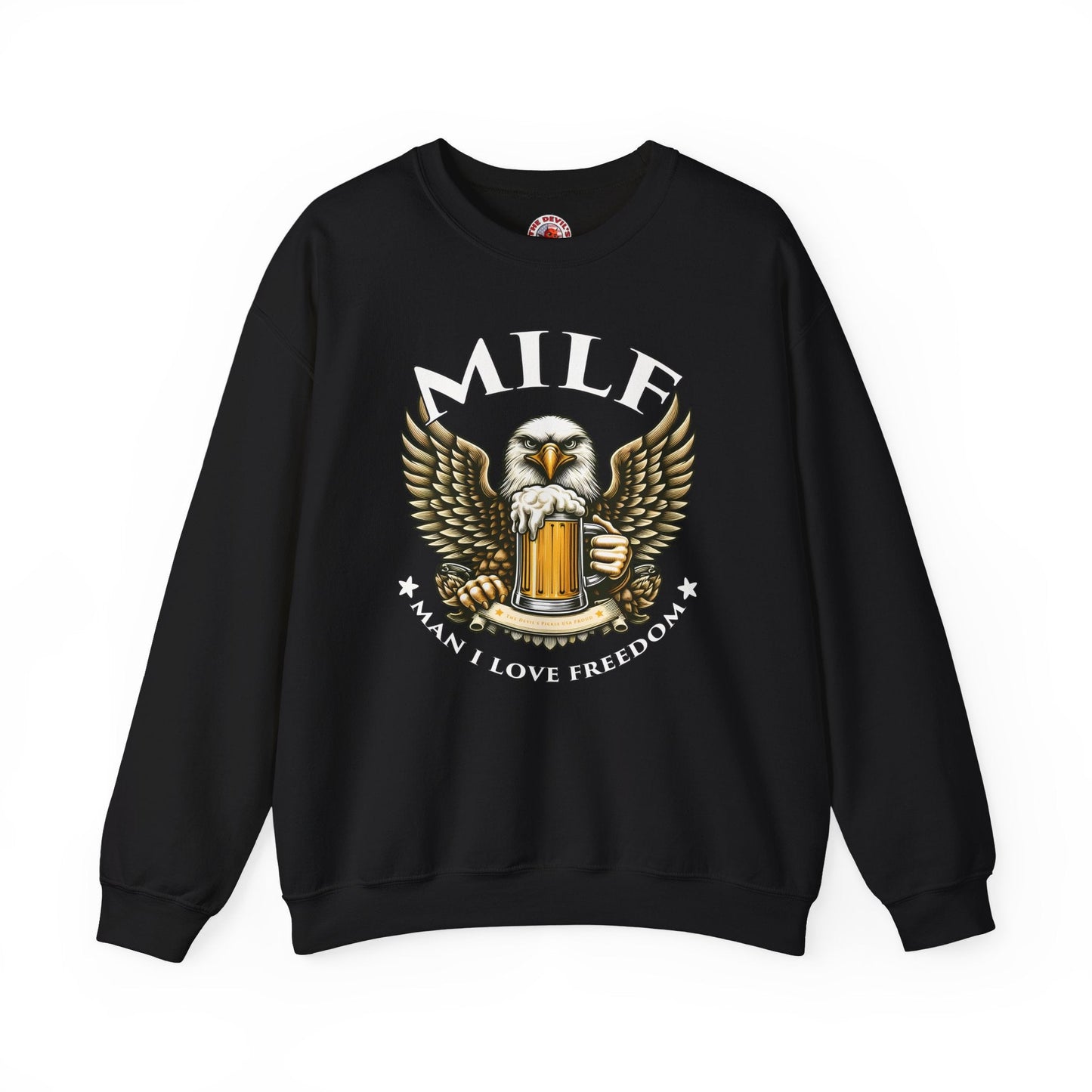 Man I Love Freedom Crewneck Sweatshirt The Devil's Pickle