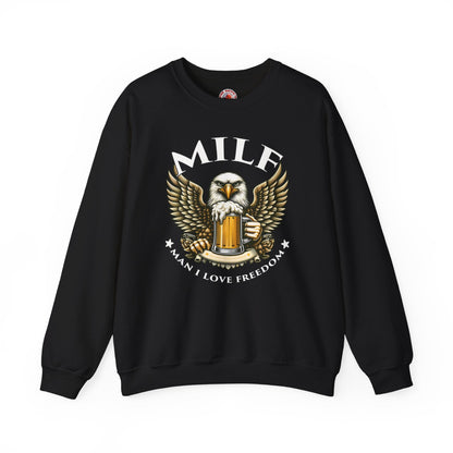 Man I Love Freedom Crewneck Sweatshirt The Devil's Pickle