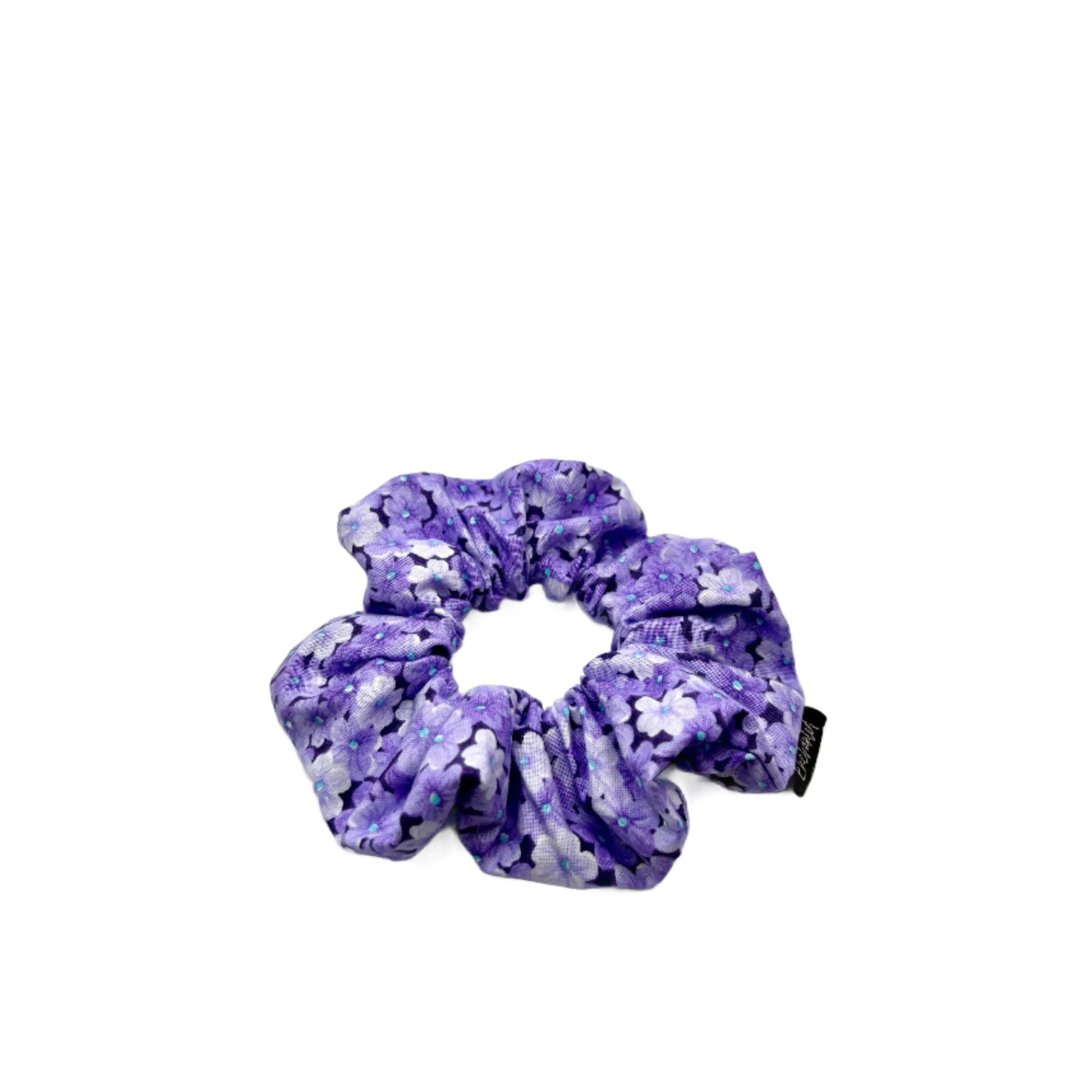 Mini Purple Flowers Spring Scrunchie Enchanted Scrunch