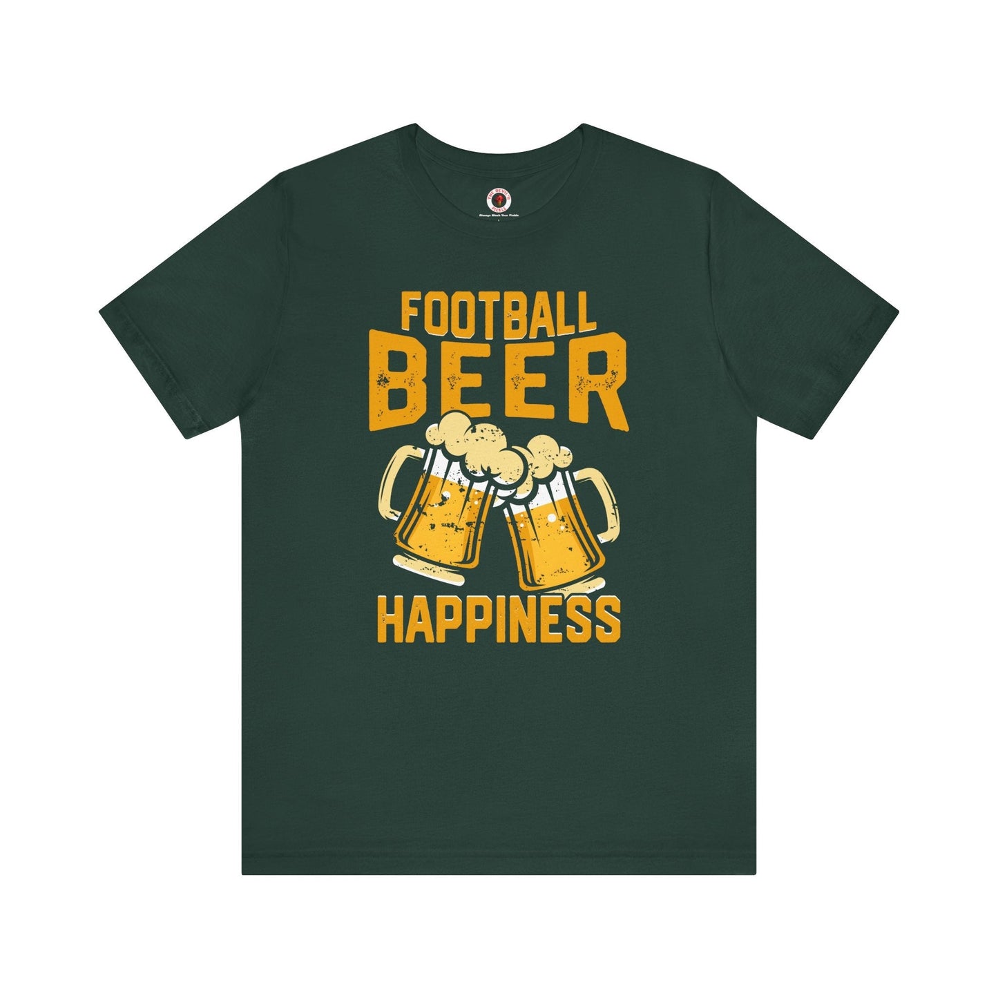Football Beer and Happiness T-Shirt The Devil's Pickle
