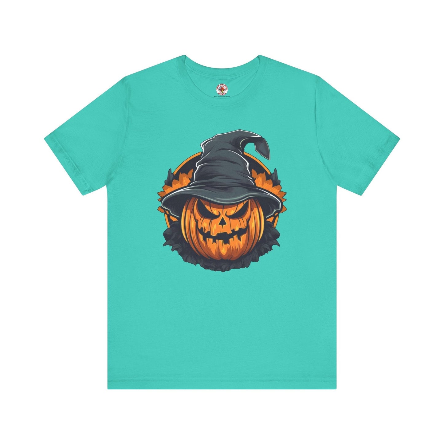 Scary Witch Pumpkin Halloween T-Shirt The Devil's Pickle