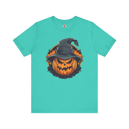 Scary Witch Pumpkin Halloween T-Shirt The Devil's Pickle