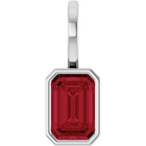 Platinum Lab-Grown Ruby Pendant Ethereal Legacy Boutiques