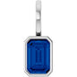Platinum Lab-Grown Blue Sapphire Pendant Ethereal Legacy Boutiques