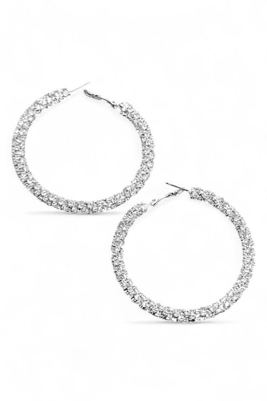 60MM Iconic Rhinestone Hoops Shop Style & More | Fresh Looks, Everyday Deals & Free Shipping