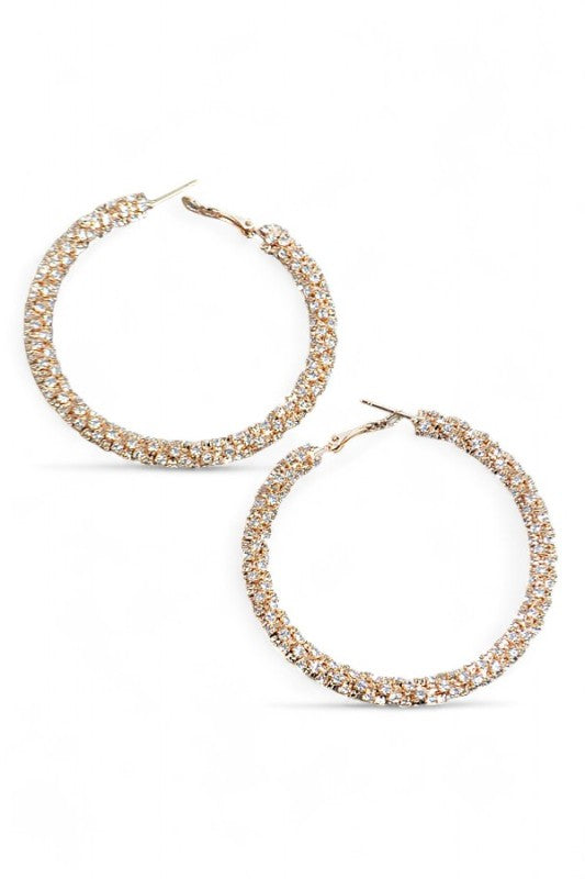 60MM Iconic Rhinestone Hoops Shop Style & More | Fresh Looks, Everyday Deals & Free Shipping