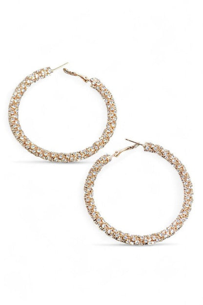 60MM Iconic Rhinestone Hoops Shop Style & More | Fresh Looks, Everyday Deals & Free Shipping