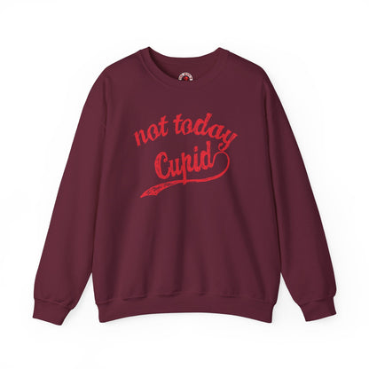 Not Today Cupid Crewneck Sweatshirt The Devil's Pickle