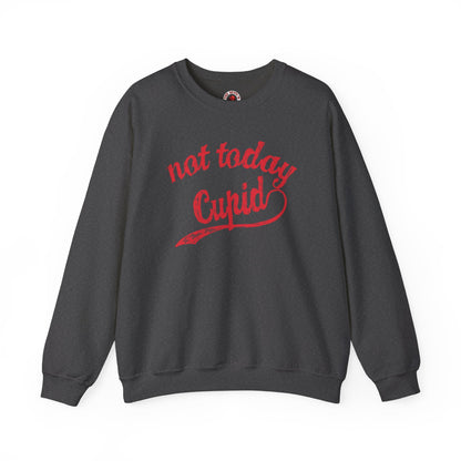 Not Today Cupid Crewneck Sweatshirt The Devil's Pickle