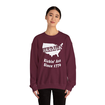 MERICA Kickin' Ass Since 1776 Crewneck Sweatshirt The Devil's Pickle