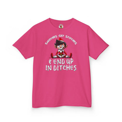 Snitches Get Stitches Kids T-Shirt