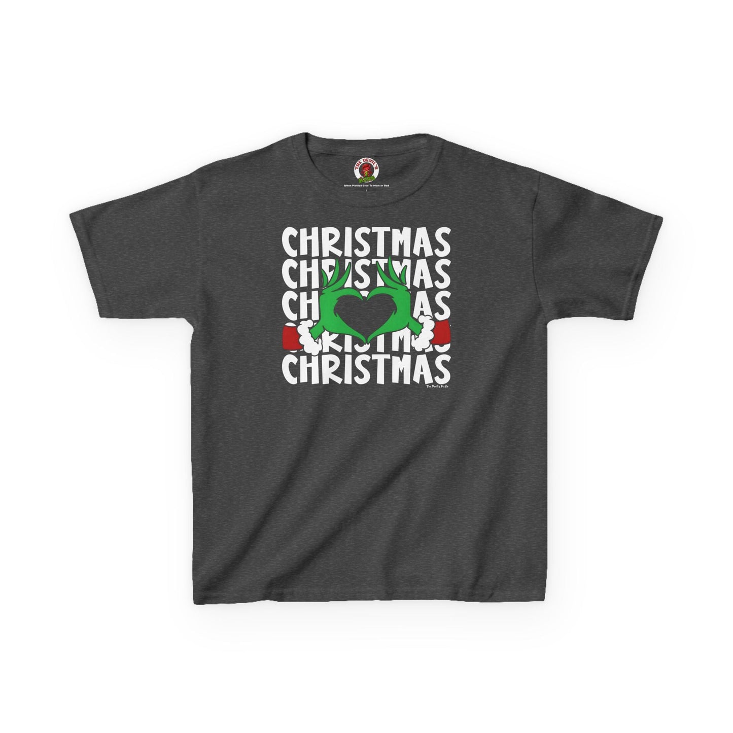 Christmas Heart Kids Tee The Devil's Pickle