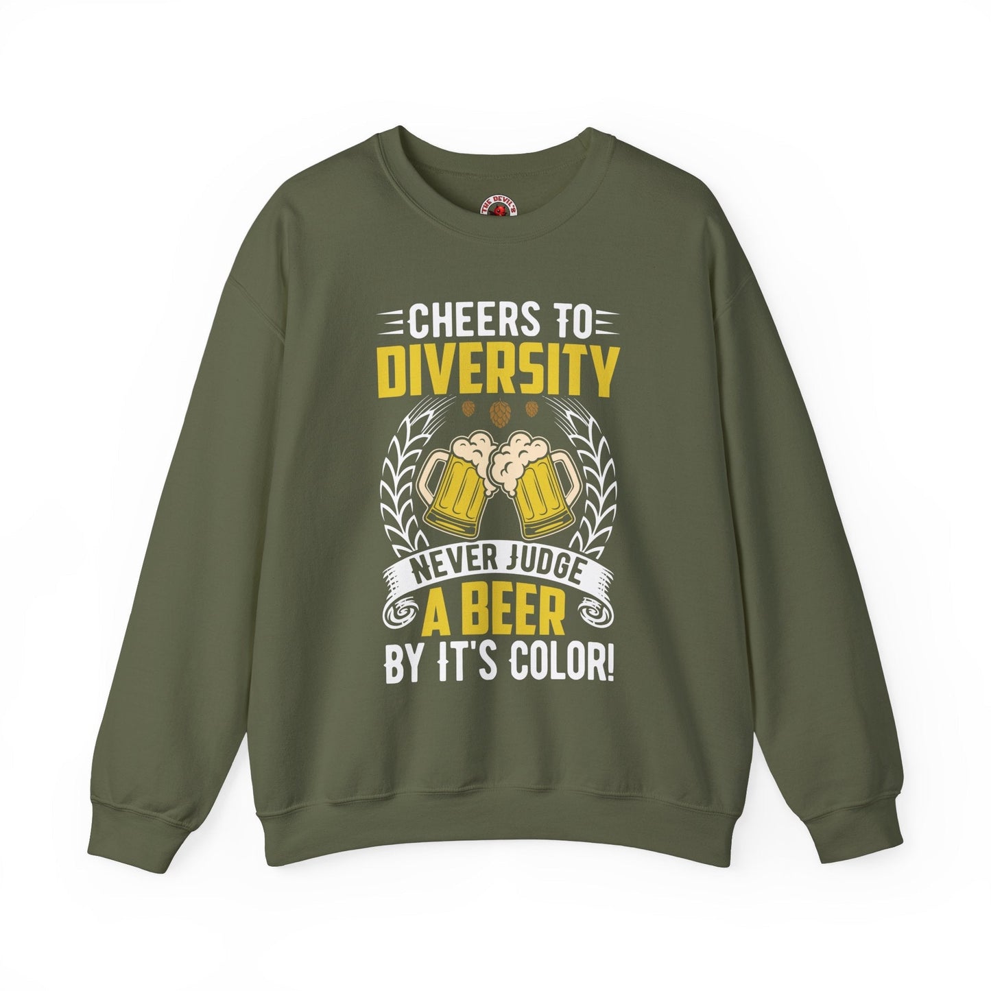 Cheers to Diversity Crewneck Sweatshirt The Devil's Pickle