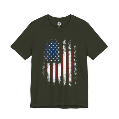 Distressed American Flag T-Shirt The Devil's Pickle
