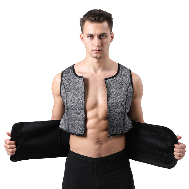 Men's Adjustable Compression Tank Top, Men's Waist Trainers NovaCart