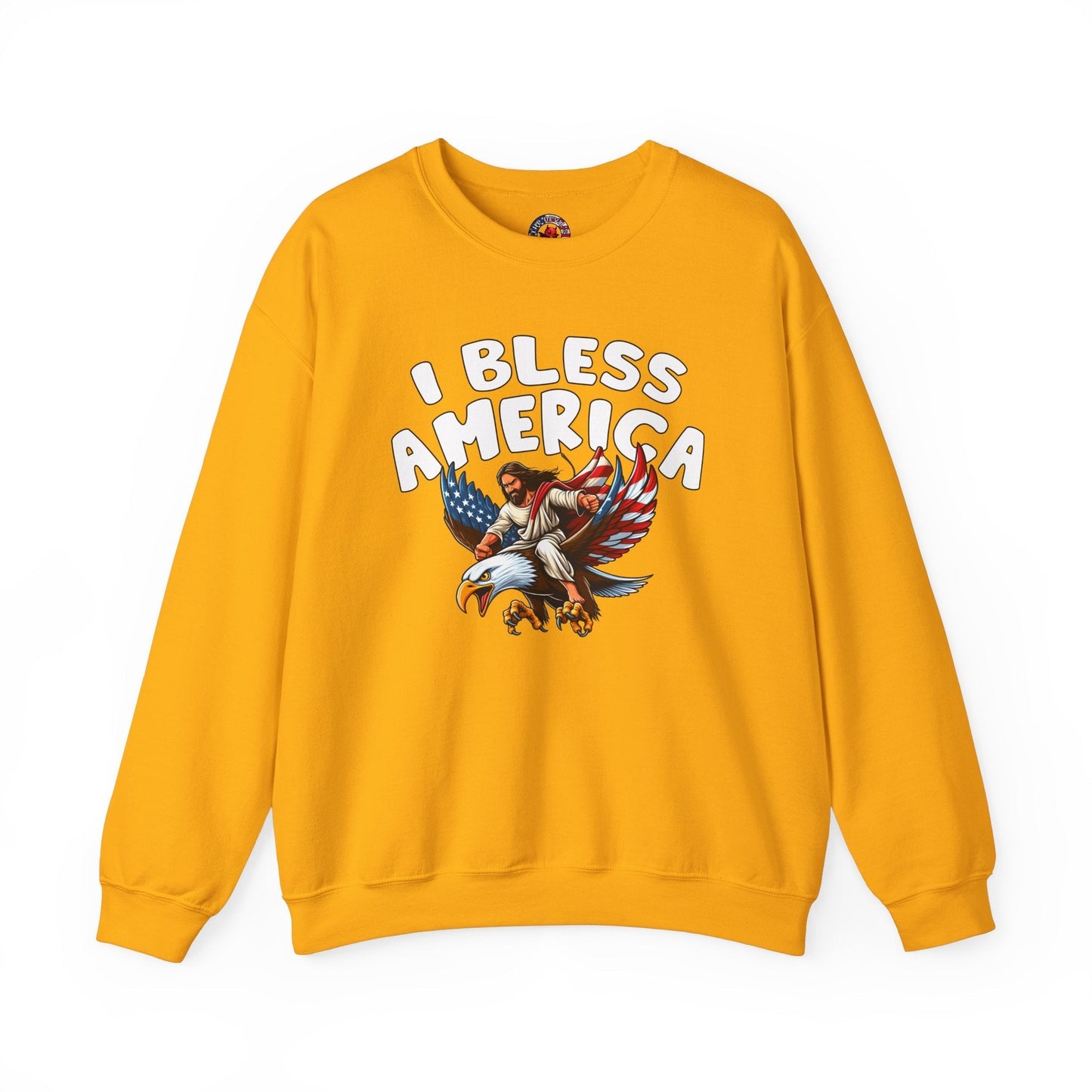 I Bless America Crewneck Sweatshirt The Devil's Pickle