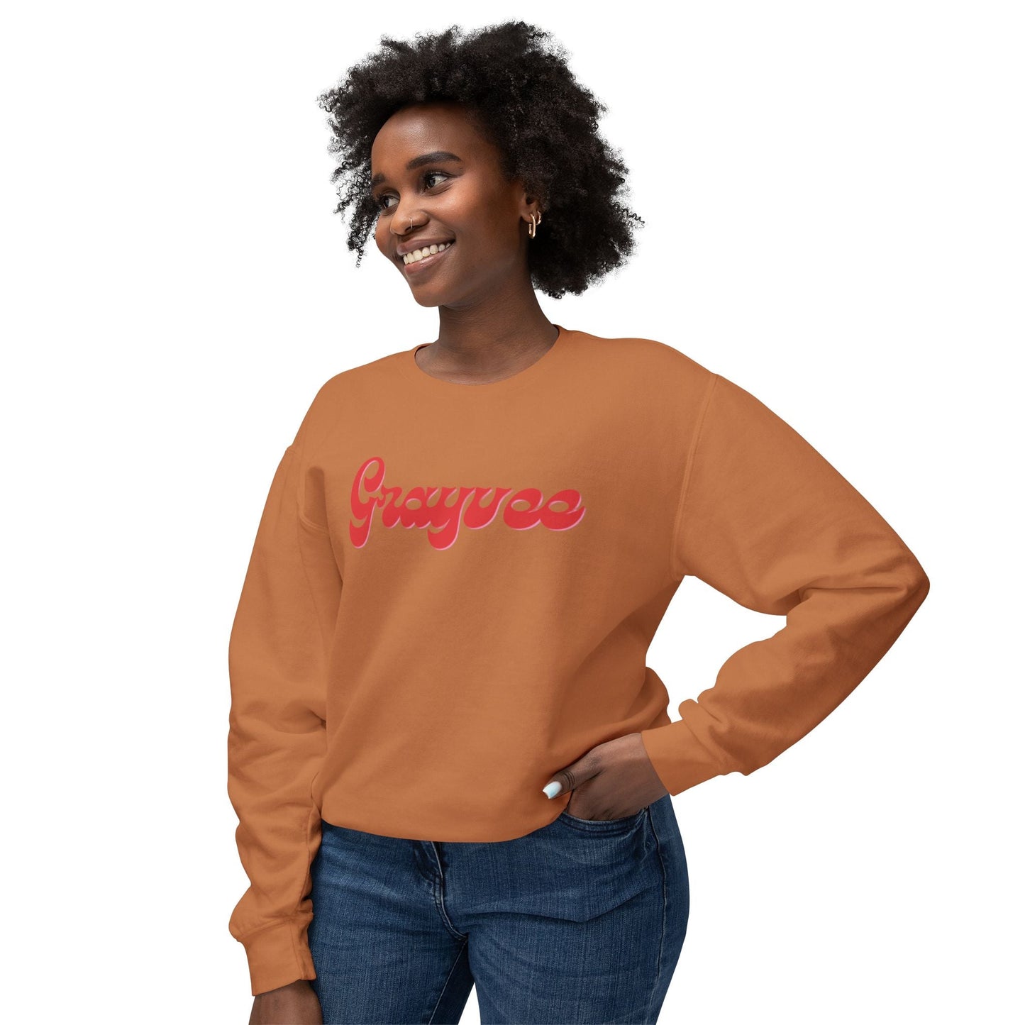 Unisex Lightweight Crewneck Sweatshirt "Grayvee" Grayceful LLC