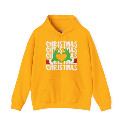 Christmas Heart Hooded Sweatshirt The Devil's Pickle