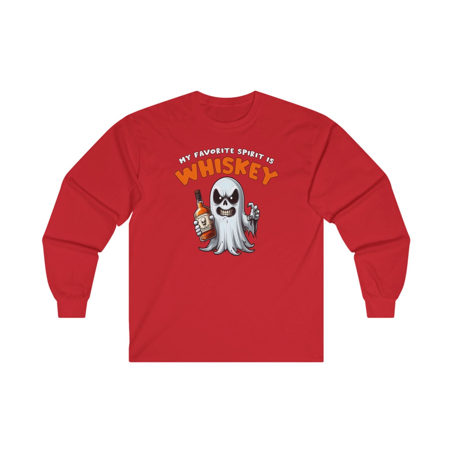 My Favorite Spirit Is Whiskey Long Sleeve Tee The Devil's Pickle