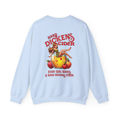 Hard Dickens Cider Front/Back Crewneck Sweatshirt The Devil's Pickle